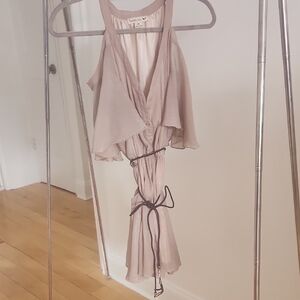 Free People Beige Sleeveless Dress